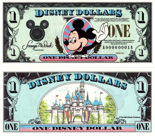 1995 $1 Disney Dollar