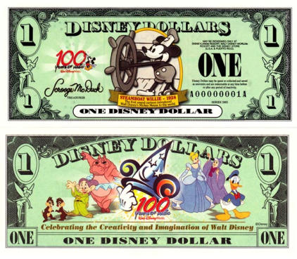 2002 $1 Disney Dollar