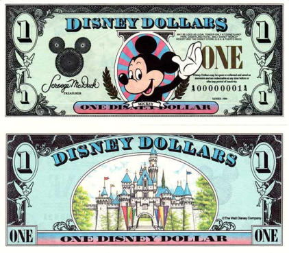 1994 $1 Disney Dollar