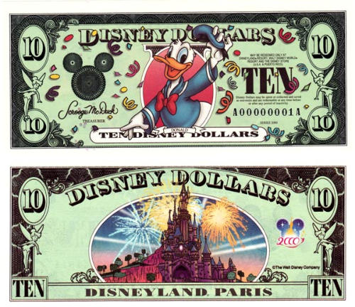 2000  $10 Disney Dollar