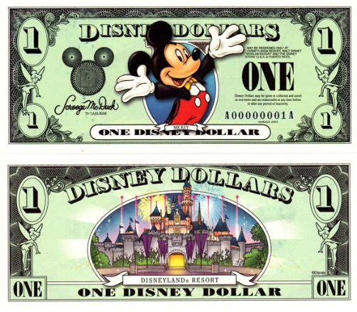 2003 $1 Disney Dollar