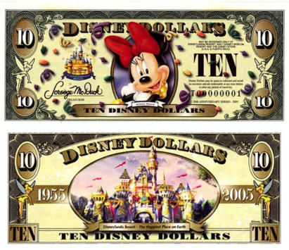 2006 $10 Disney Dollar