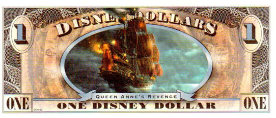 2011 $1 "On Stranger Tides" Disney Dollar Reverse
