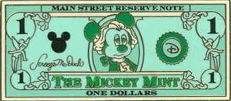 $1 Mickey Mint Lanyard Pin