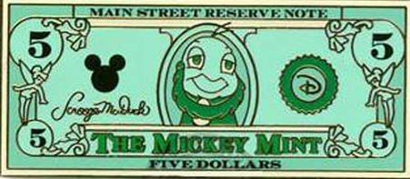 $5 Mickey Mint Lanyard Pin