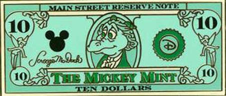$10 Mickey Mint Lanyard Pin