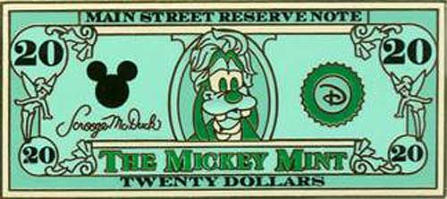 $20 Mickey Mint Lanyard Pin